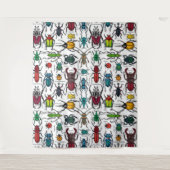 Beetels op wit wandkleed (Voorkant)