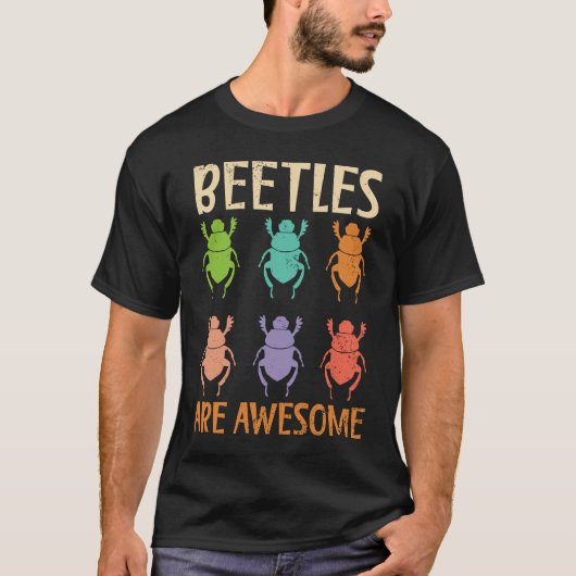 Beetels zijn Geweldige geïnsecteerde Entomologiein T-shirt (Voorkant)