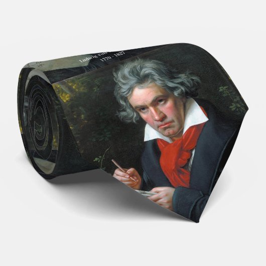 Beethoven ネ ク イ stropdas (Opgerold)