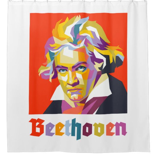 Beethoven 2 douchegordijn (Voorkant)