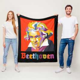 Beethoven 2 fleece deken