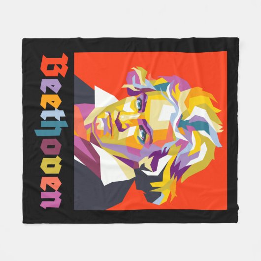 Beethoven 2 fleece deken (Voorkant (Horizontaal))