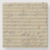 Beethoven 9th Symphony, Music Manuscript Stenen Onderzetter (Voorkant)