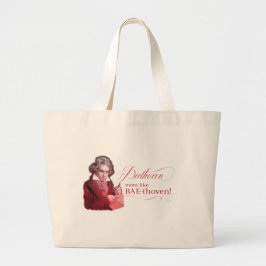 Beethoven BAEthoven Classical Composer Pun Grote Tote Bag