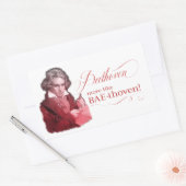 Beethoven BAEthoven Classical Composer Pun Rechthoekige Sticker (Envelop)