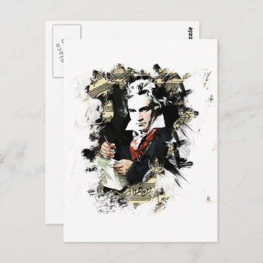 Beethoven Briefkaart (Voorkant / Achterkant)