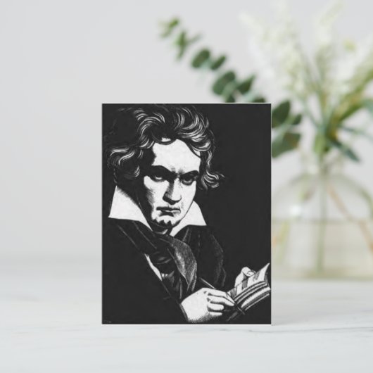 BEETHOVEN BRIEFKAART (Staand voorkant)