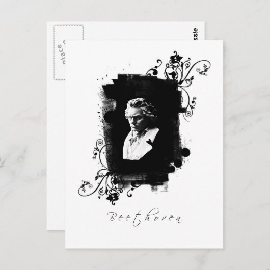beethoven briefkaart (Voorkant / Achterkant)