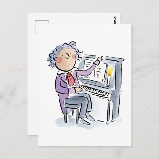 Beethoven Briefkaart (Voorkant / Achterkant)