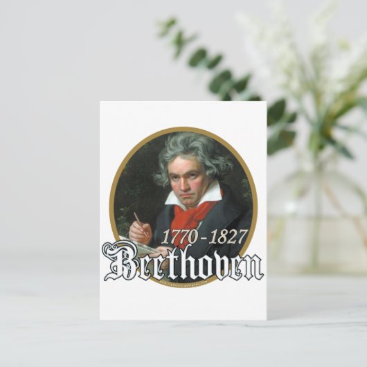 Beethoven Briefkaart (Staand voorkant)