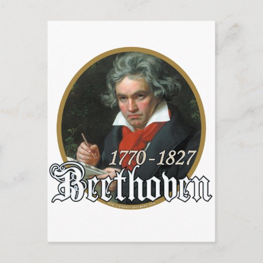 Beethoven Briefkaart (Voorkant)