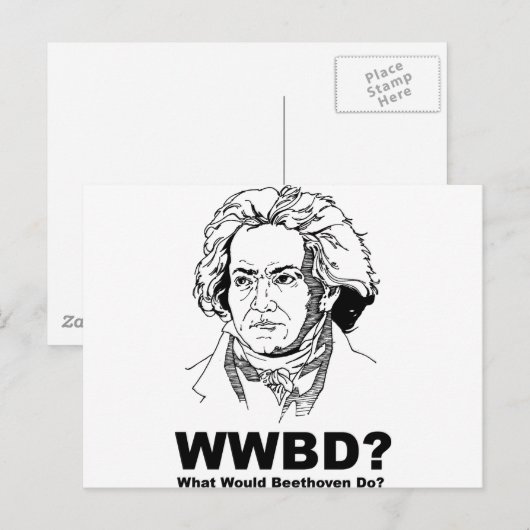 Beethoven Briefkaart (Voorkant / Achterkant)