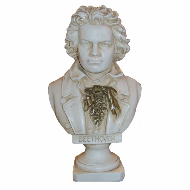 Beethoven Bust Standing Cutout Staand Fotobeeldje (Voorkant)