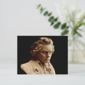 Beethoven buste beeld briefkaart (Staand voorkant)