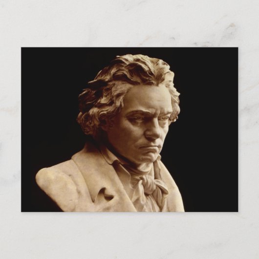 Beethoven buste beeld briefkaart (Voorkant)