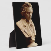 Beethoven buste beeld fotoplaat (Zijkant)