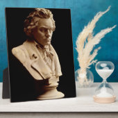 Beethoven buste beeld fotoplaat (Zijkant)