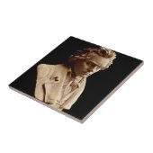 Beethoven buste beeld tegeltje (Zijkant)