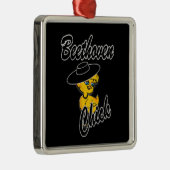 Beethoven Chick #4 Metalen Ornament (Rechts)