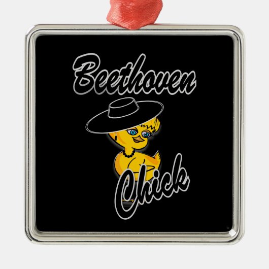 Beethoven Chick #4 Metalen Ornament (Voorkant)