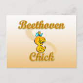 Beethoven Chick Briefkaart (Voorkant)
