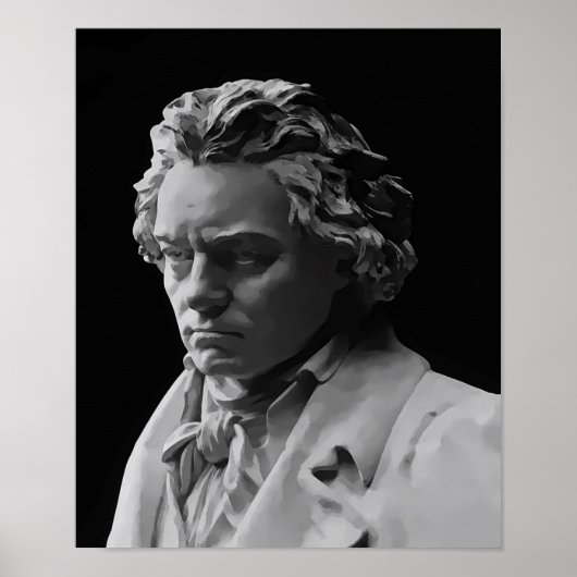 BEETHOVEN DEATH MASK POSTER (Voorkant)
