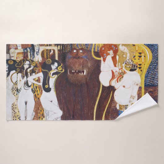 Beethoven Frieze (detail), Gustav Klimt Badhanddoek (Badhanddoek)