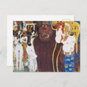 Beethoven Frieze (detail), Gustav Klimt Briefkaart (Voorkant / Achterkant)