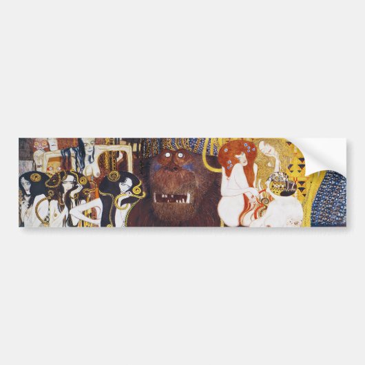 Beethoven Frieze (detail), Gustav Klimt Bumpersticker (Voorkant)
