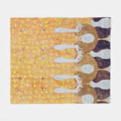 Beethoven Frieze (detail), Gustav Klimt Fleece Deken (Voorkant (Horizontaal))