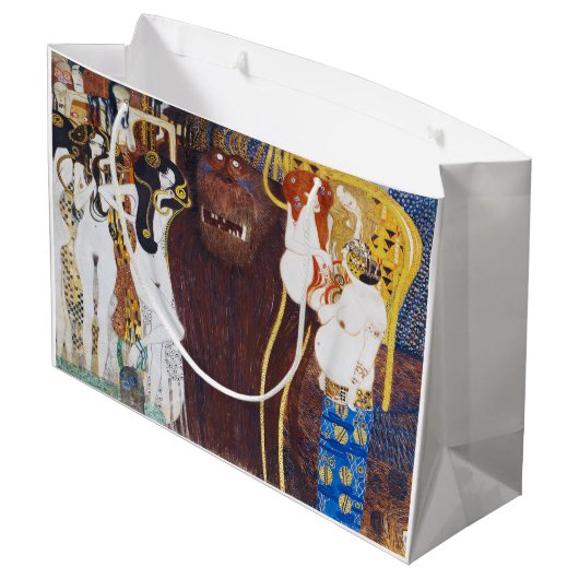 Beethoven Frieze (detail), Gustav Klimt Groot Cadeauzakje (Achterkant Gekanteld)