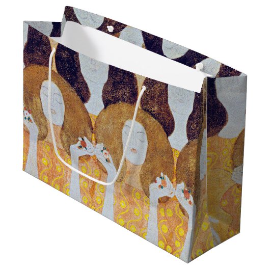 Beethoven Frieze (detail), Gustav Klimt Groot Cadeauzakje (Voorkant Gekanteld)