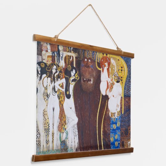 Beethoven Frieze (detail), Gustav Klimt Hangend Wandkleed (Gebogen)