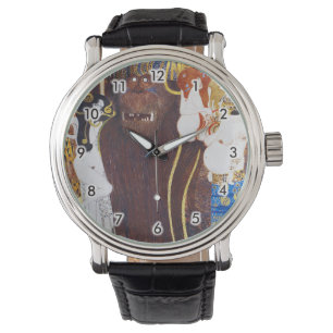 Beethoven Frieze (detail), Gustav Klimt Horloge