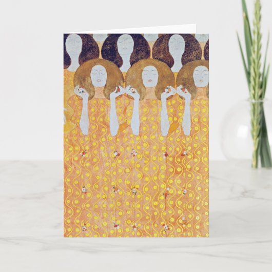 Beethoven Frieze (detail), Gustav Klimt Kaart (Voorkant)