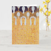 Beethoven Frieze (detail), Gustav Klimt Kaart (Gele Bloem)