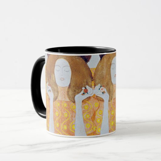 Beethoven Frieze (detail), Gustav Klimt Mok (Voorkant links)