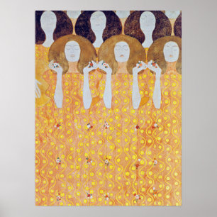 Beethoven Frieze (detail), Gustav Klimt Poster