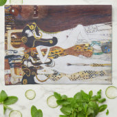 Beethoven Frieze (detail), Gustav Klimt Theedoek (Gevouwen)