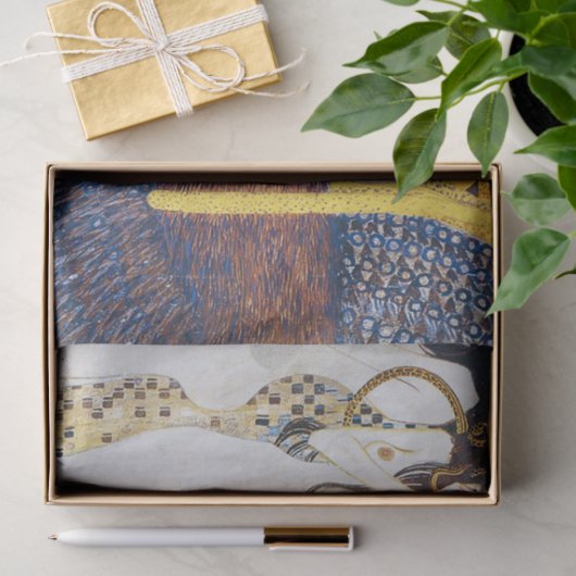 Beethoven Frieze (detail), Gustav Klimt Tissuepapier (Geschenk)