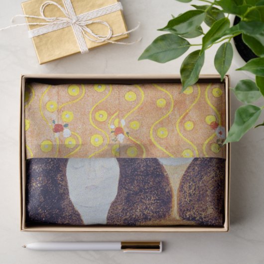 Beethoven Frieze (detail), Gustav Klimt Tissuepapier (Geschenk)