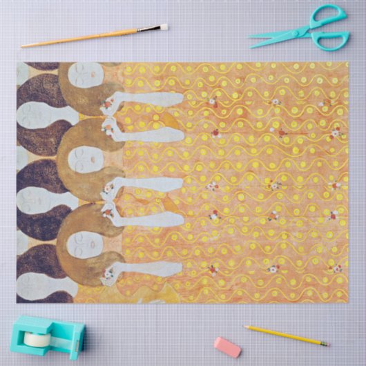 Beethoven Frieze (detail), Gustav Klimt Tissuepapier (Craft)