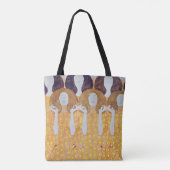Beethoven Frieze (detail), Gustav Klimt Tote Bag (Achterkant)