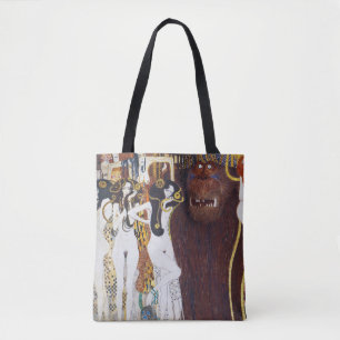 Beethoven Frieze (detail), Gustav Klimt Tote Bag