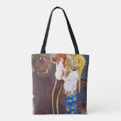 Beethoven Frieze (detail), Gustav Klimt Tote Bag (Achterkant)