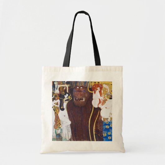 Beethoven Frieze (detail), Gustav Klimt Tote Bag (Voorkant)