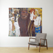 Beethoven Frieze (detail), Gustav Klimt Wandkleed (In Situ (horizontaal))