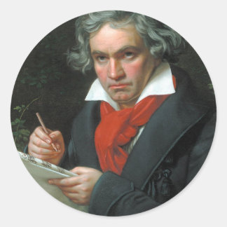 Beethoven Gifts T - shirts Collectibles on SALE Ronde Sticker