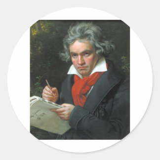 Beethoven Gifts T - shirts Collectibles on SALE Ronde Sticker