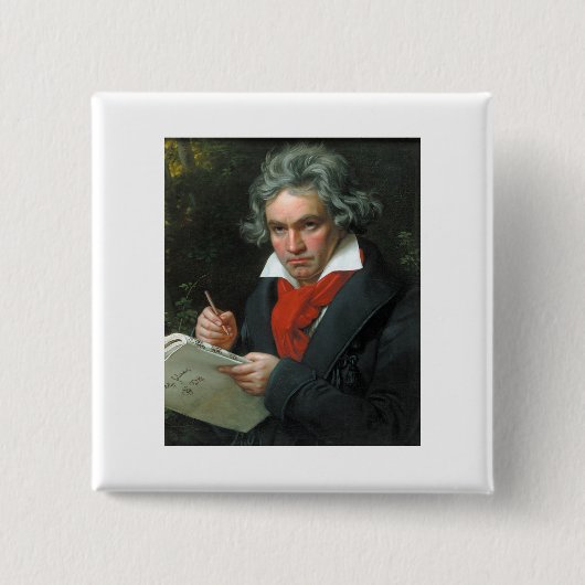 Beethoven Gifts T - shirts Collectibles on SALE Vierkante Button 5,1 Cm (Voorkant)